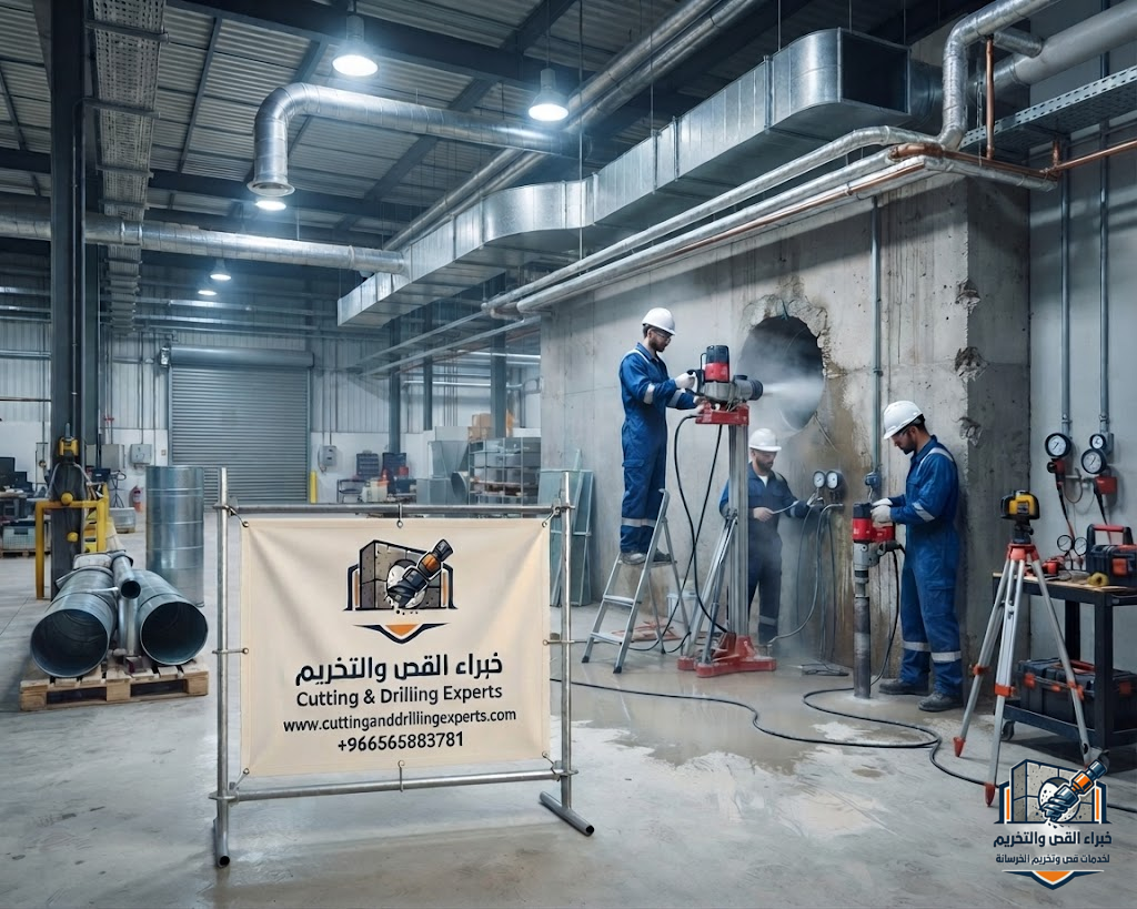 مقاول فتح كور مكيفات برابغ لتنفيذ فتحات الدكت والتهوية والتكييف بأحدث أجهزة الكور الماسي